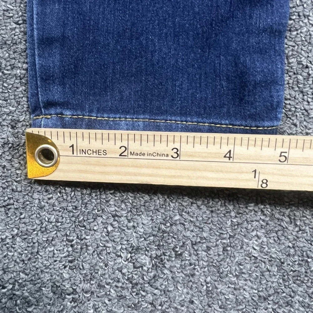 Michael Kors Y2K Skinny Jeans 4 Blue Indigo Denim Classic Minimalist Tapered Leg